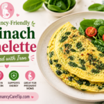 Pregnancy-Friendly Spinach Omelette Packed with Iron