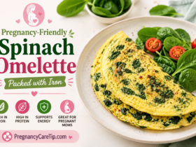 Pregnancy-Friendly Spinach Omelette Packed with Iron