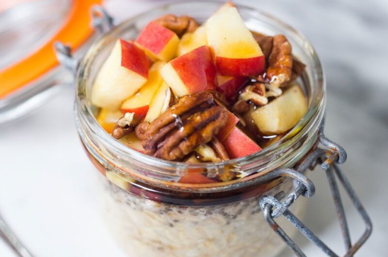 High-Fiber Apple Cinnamon Oats for Pregnant Moms