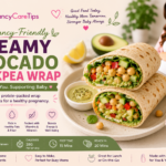 Pregnancy-Friendly Creamy Avocado Chickpea Wrap