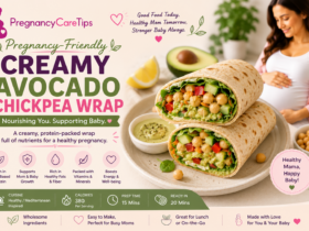 Pregnancy-Friendly Creamy Avocado Chickpea Wrap