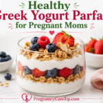 Healthy Greek yogurt parfait for moms