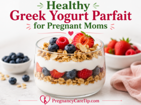 Healthy Greek yogurt parfait for moms