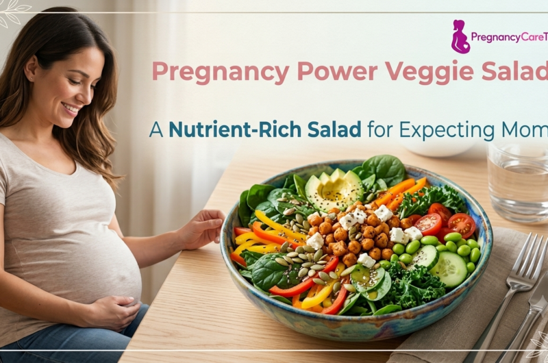 Pregnancy Power Veggie Salad: A Nutrient-Rich Salad for Expecting Moms