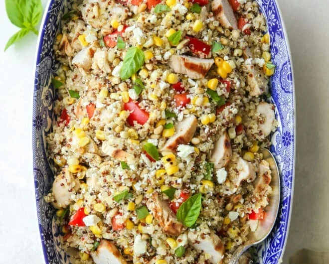 Healthy Pregnancy Grilled Chicken Quinoa Salad