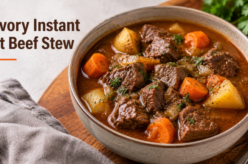 Savory Instant Pot Beef Stew