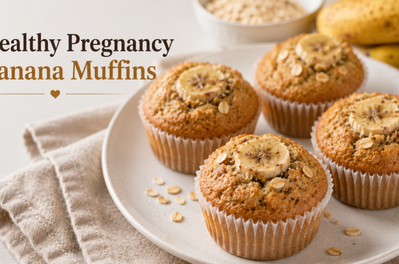 Healthy Pregnancy Banana Muffins