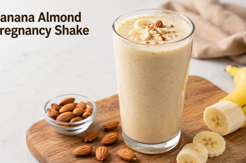 Banana Almond Pregnancy Shake