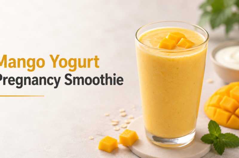 Mango Yogurt Pregnancy Smoothie