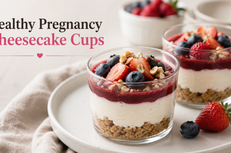 Healthy Pregnancy Cheesecake Cups