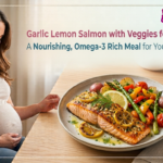 Garlic Lemon Salmon with Veggies for Pregnancy