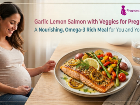 Garlic Lemon Salmon with Veggies for Pregnancy