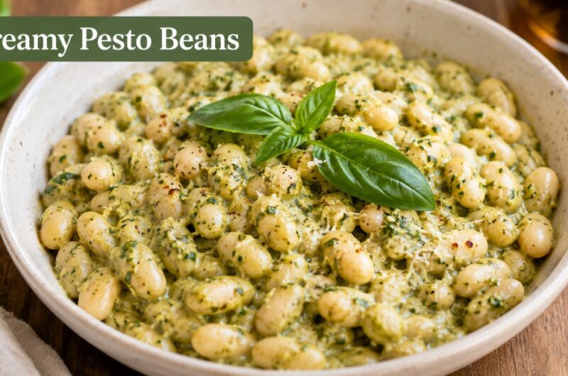 Creamy Pesto Beans