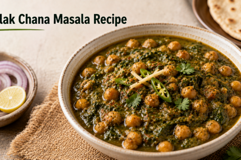 Palak Chana Masala Recipe
