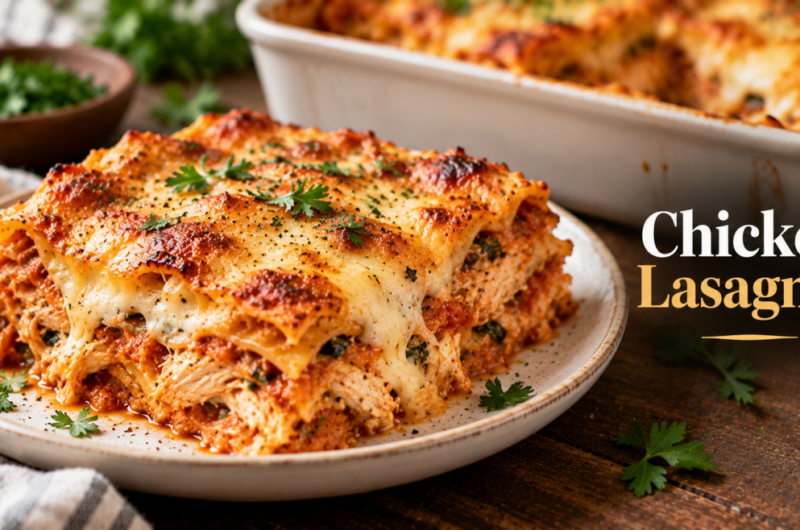 Halloween Style Pregnancy-Friendly Comforting Chicken and Vegetable Lasagne
