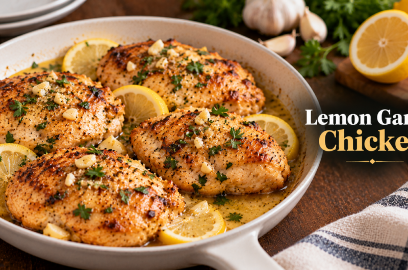 Christmas Lemon Garlic Chicken with Roasted Vegetables
