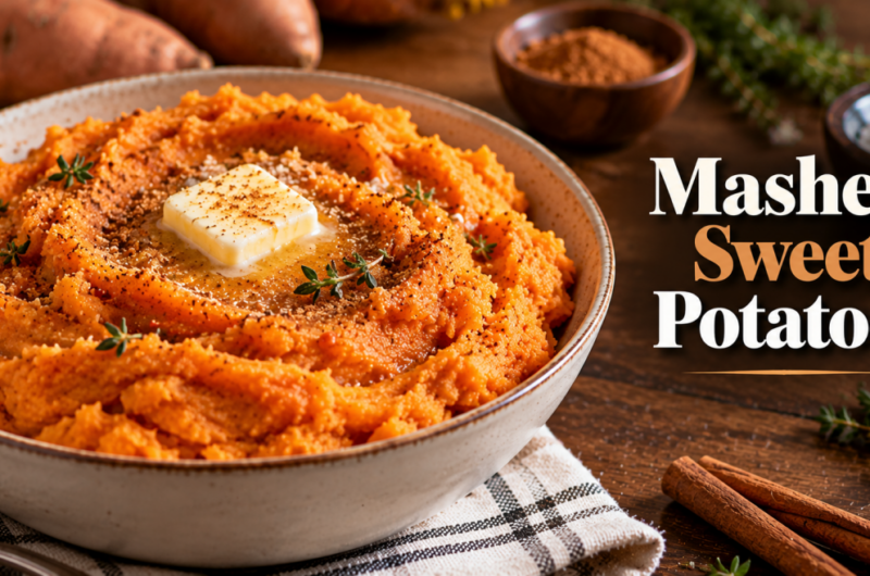 Easy Christmas Mashed Sweet Potatoes