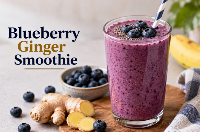 Blueberry Ginger Smoothie for Pregnant Mom's