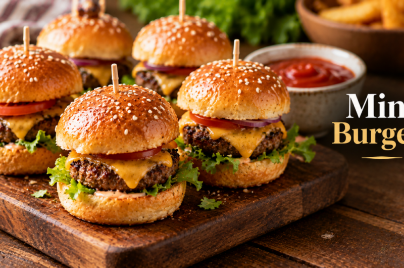 Pregnancy Friendly Mini Burgers for Halloween