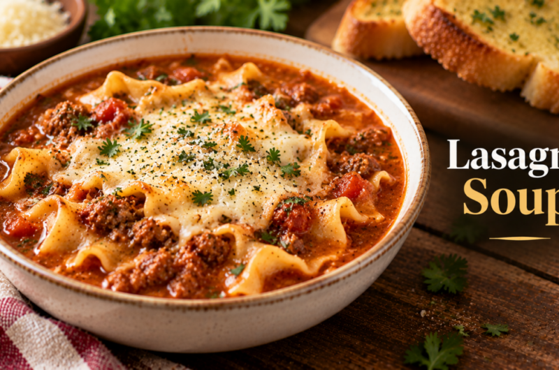 Halloween Style Pregnancy-Friendly Slow Cooked Lasagne Soup