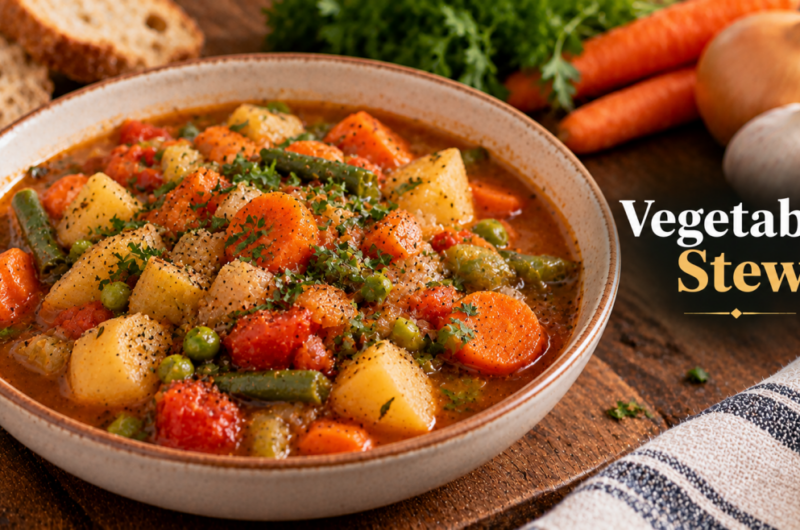 Hearty Christmas Vegetable Stew with Lentils