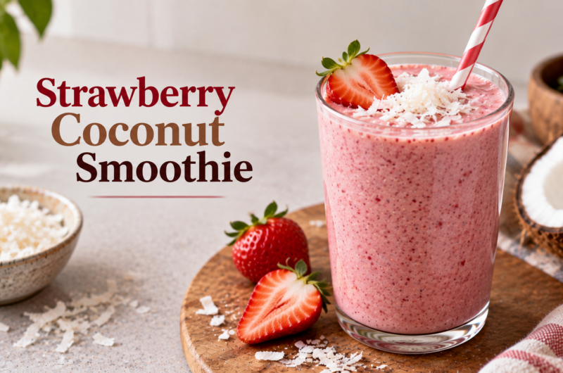 Strawberry Coconut Smoothie for pregnancy