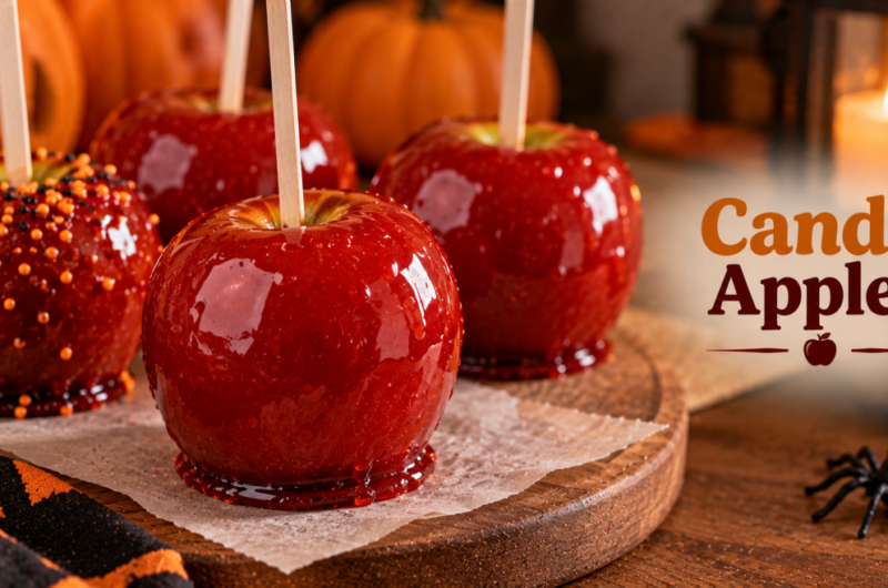 Pregnancy Friendly Candy Apples for Halloween