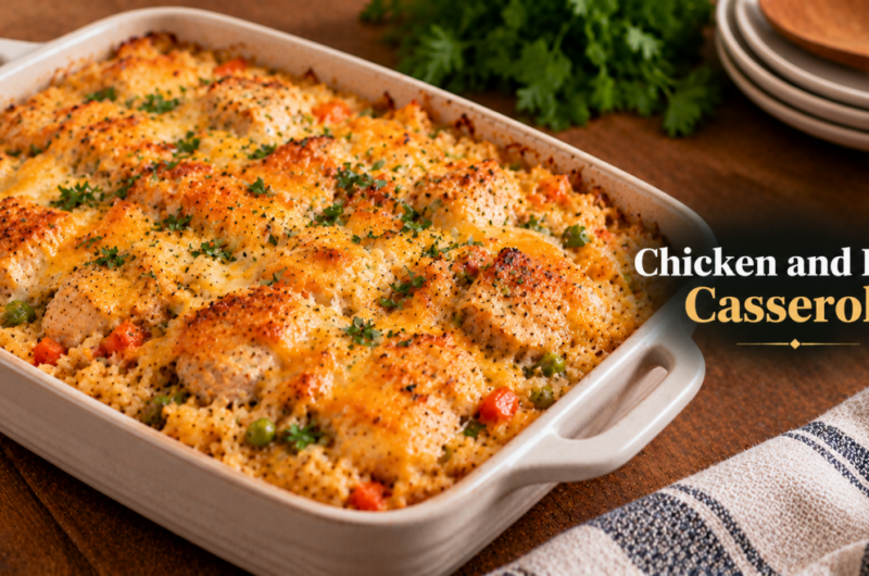 Christmas Chicken and Rice Casserole Recipe