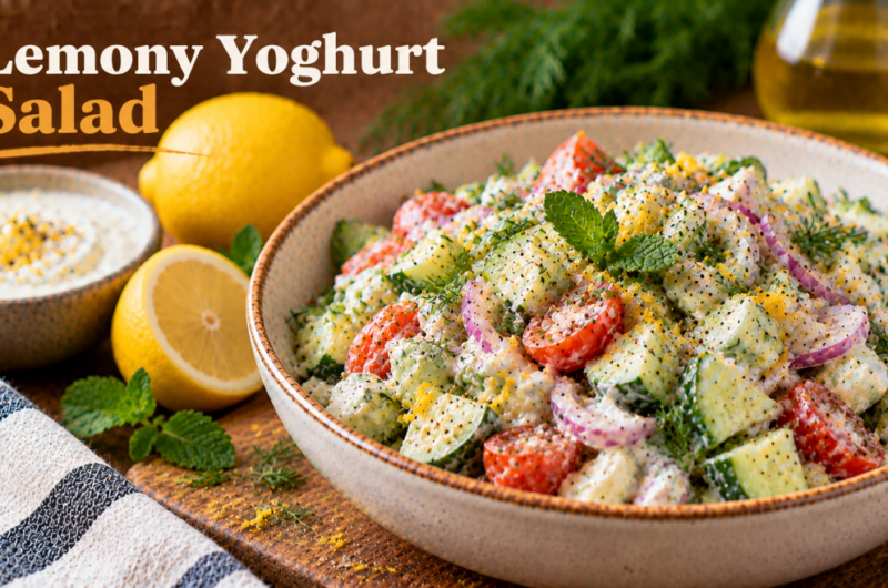 Calcium-Boost Lemony Yoghurt Salad Recipe (Healthy Pregnancy Snack)