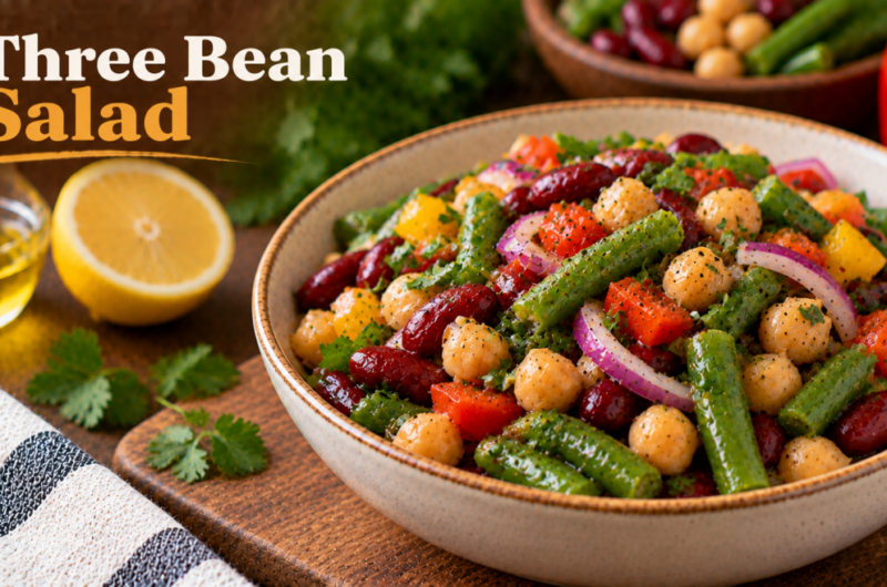 Prenatal-Friendly Three Bean Salad Recipe (Packed with Fiber & Folate)