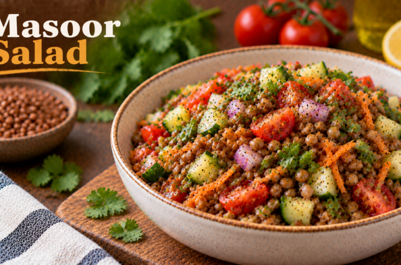 Iron & Protein-Rich Masoor Salad Recipe (Ideal for Pregnancy)