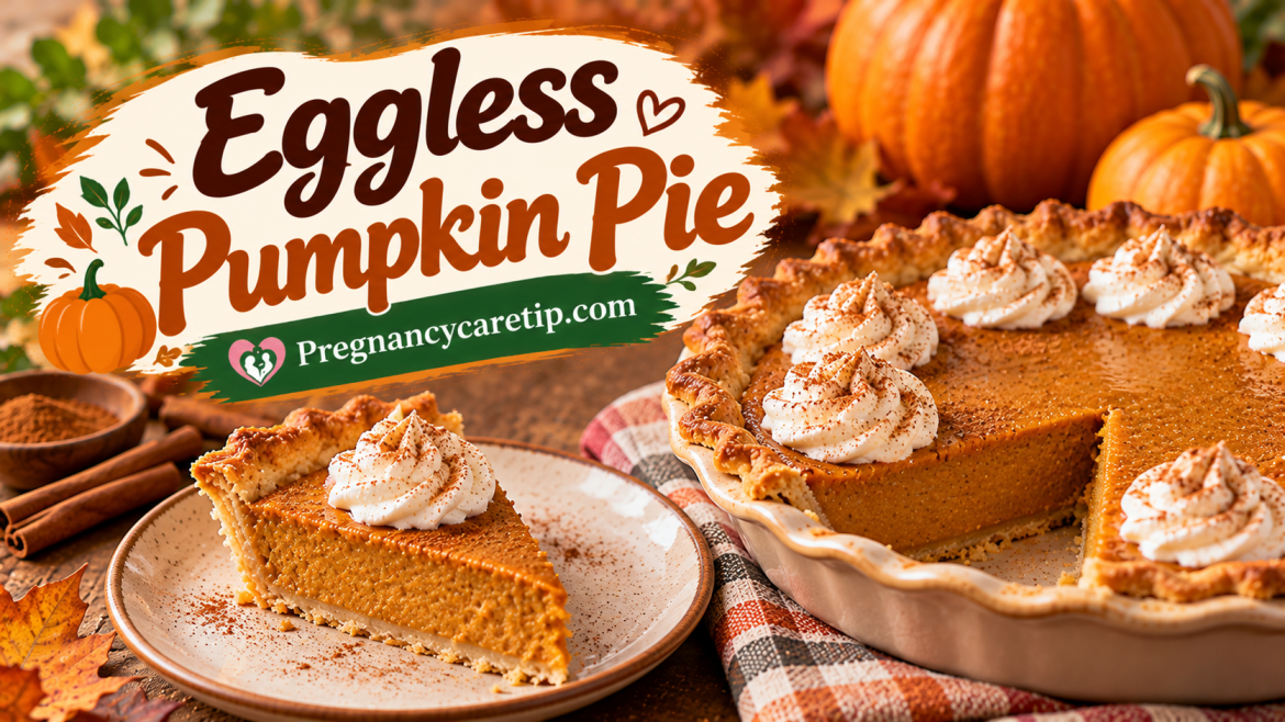 Eggless pumpkin pie