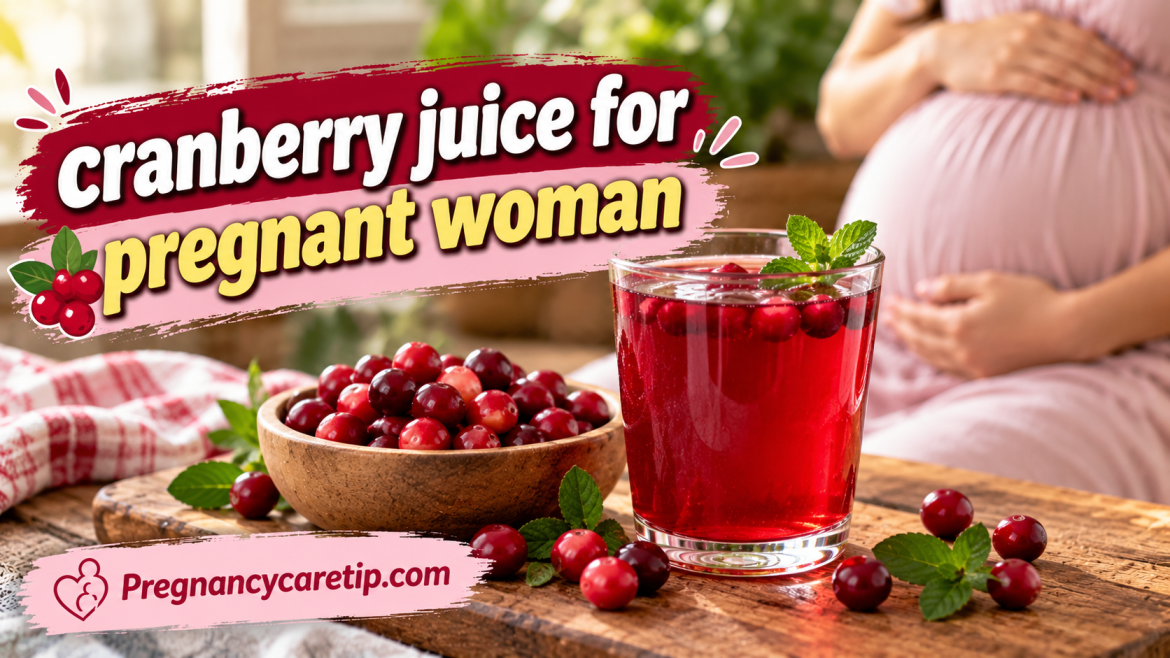 Cranberry juice for pregnant woman