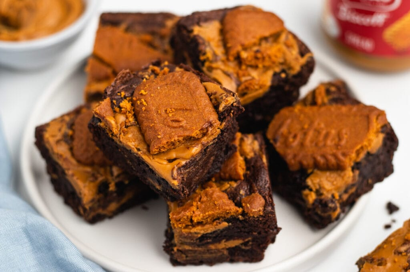 Pregnancy-Friendly Biscoff Brownies