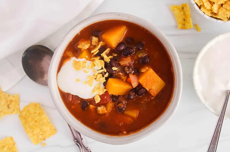 Butternut Squash and Black Bean Soup For Pregnancy